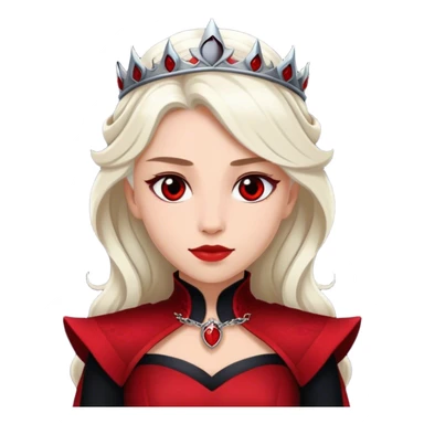 A Targaryen Princess, wearing a black and red only. Fire and Blood. sticker