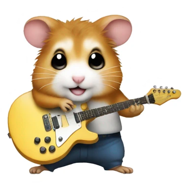 rock and roll hamster sticker