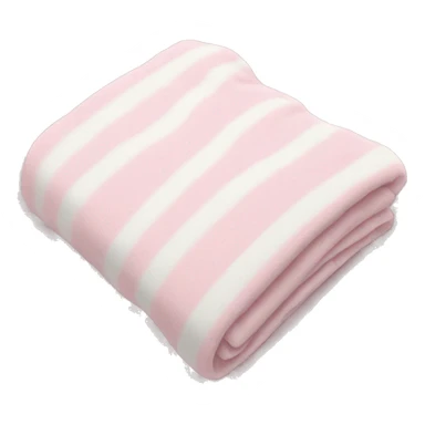 Cute light pink and white blanket sticker