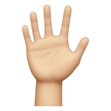 Palm Down Hand sticker