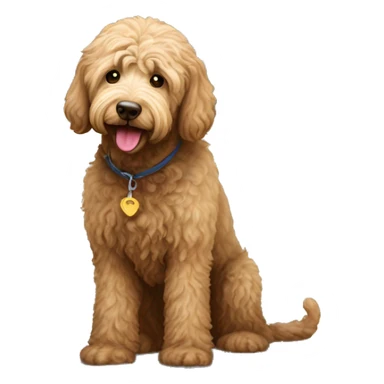 Labradoodle pooping in the street sticker