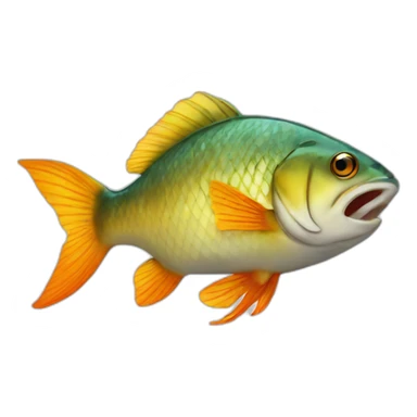 fish cracking his back sticker