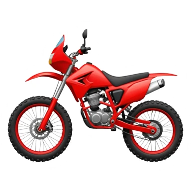 red enduro bike sticker