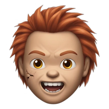 Chucky with scar sticker