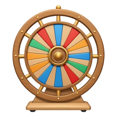 beige roue de la chance sticker