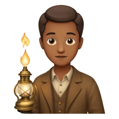 holding gas lamp sticker