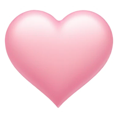 Soft pink heart sticker