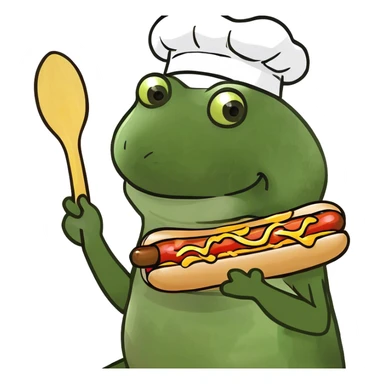 riding a hotdog, full body sticker