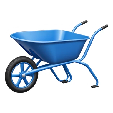 wheelbarrow car hybrid vehicle with wheels and steering wheel sticker