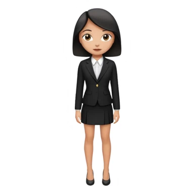 just give me the ccloth like womens formal a suit and a mini skirt black sticker
