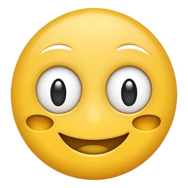 Sarcastic emoji  with all white eyes sticker