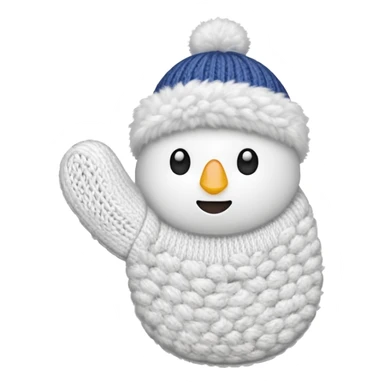 A white mittens sticker