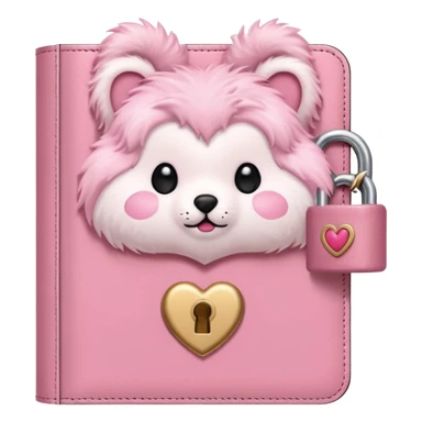 Fur Baby Pink Diary sticker