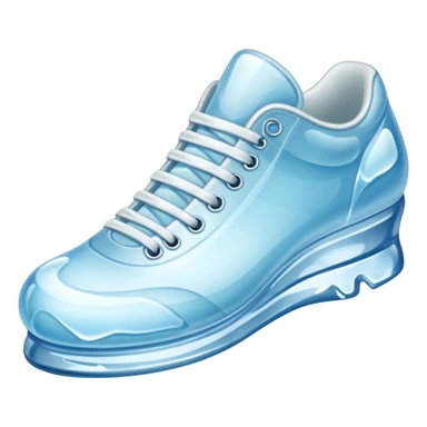 shoe made of ice sticker