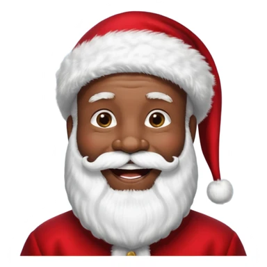 Black Santa  sticker