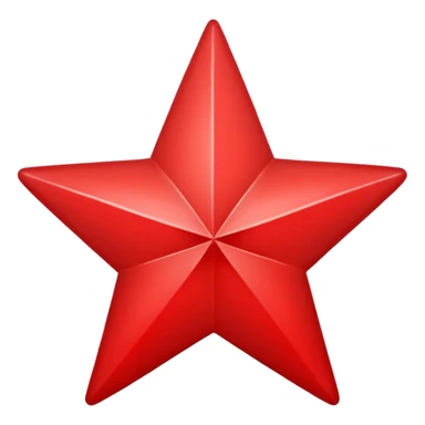 Red star with red circle sticker