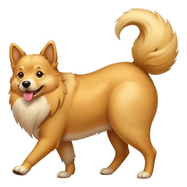 Big butt dog walking sticker