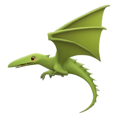 pterodactyl with spikes? sticker