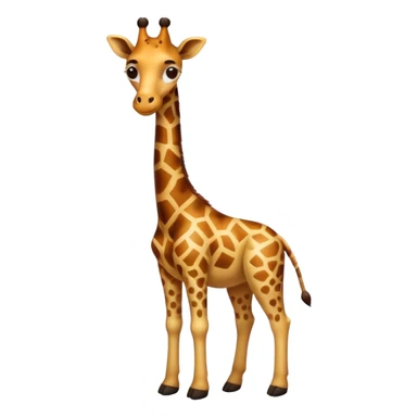Dog with giraffe body sticker