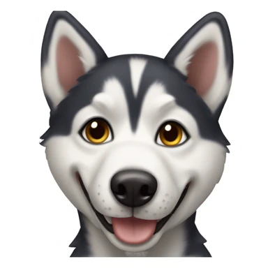 Perro husky feliz sticker