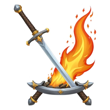 A sword forge sticker