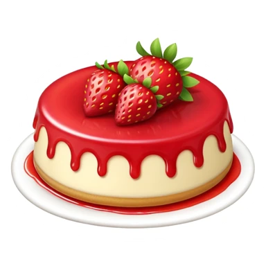 Strawberry flan sticker