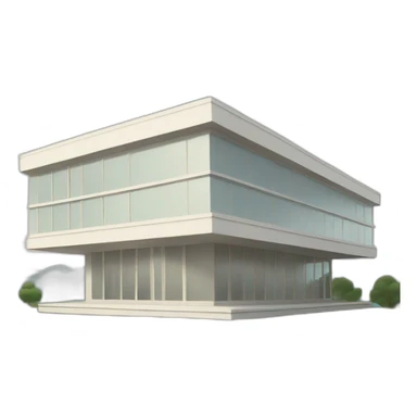 modernism building sticker