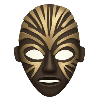 African mask sticker