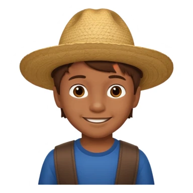 A 6 year old mexican boy with brown hair and no hat sticker