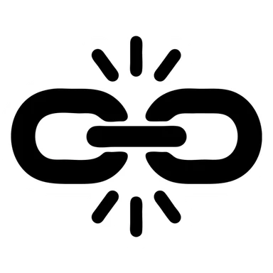 the concept of freedom, broken chain, flat icon style sticker