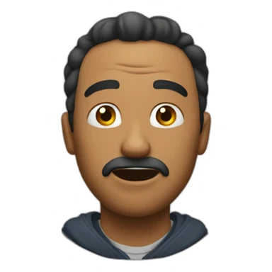 A man explaning somerhing he doesn't believe sticker