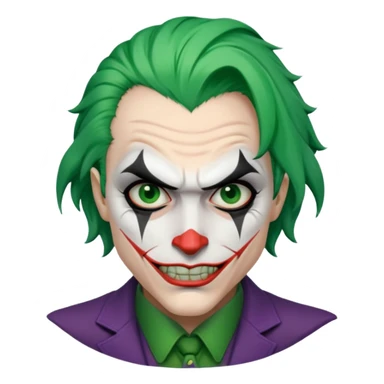the joker realistic and brutal look sticker