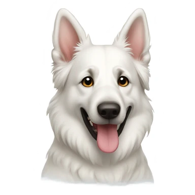White Swiss shepherd  sticker