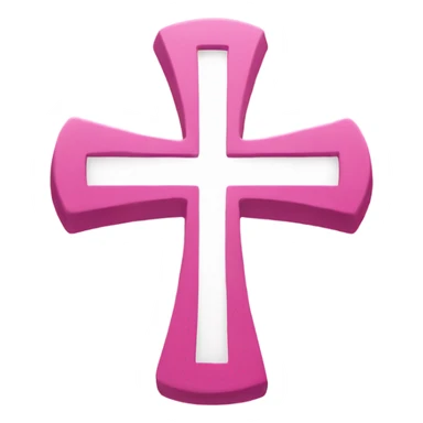 pink cross sticker