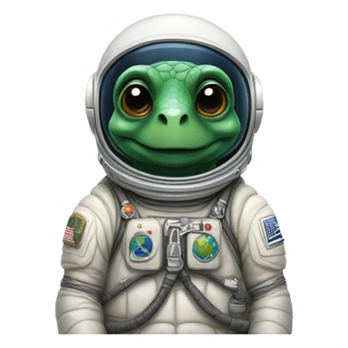 A turtle with an astronaut suit  sticker