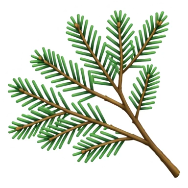 pine branch sticker