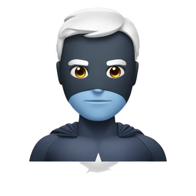 a superhero with a screen for a head sticker