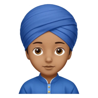 Sikh child wearing patka  sticker