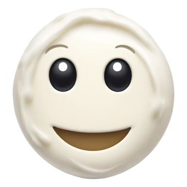 Smiley face with yogurt on it sticker