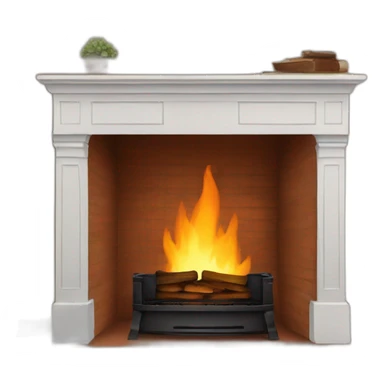 fireplace only the mantle sticker
