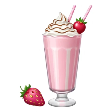 Strawberry milkshake sticker