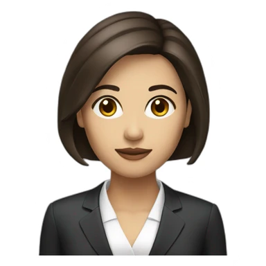 woman brunette short hair Venezuelan lawyer sticker