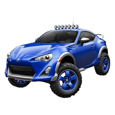 Ultramarine 2013 Off road with silver metallic rims monster scion fr-s  sticker