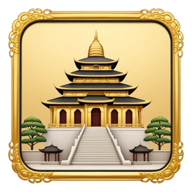 budha temple sticker