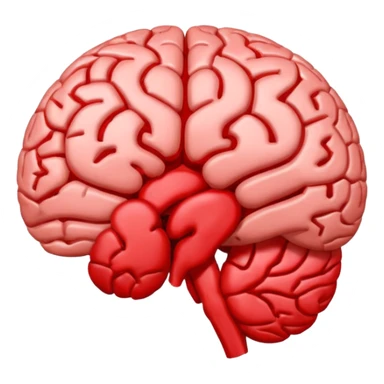 brain with red vessel ischemic sticker