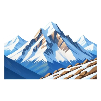 A beautiful mountain view sticker