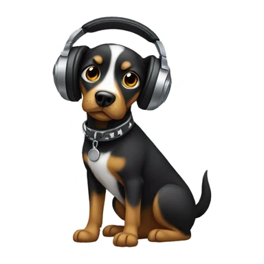 Dj dog sticker