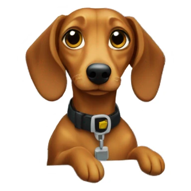 doxie in a taxi sticker