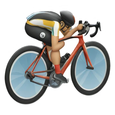 cyclist view from the top sticker