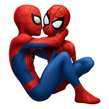 Spider-Man kissing Spider-Man sticker